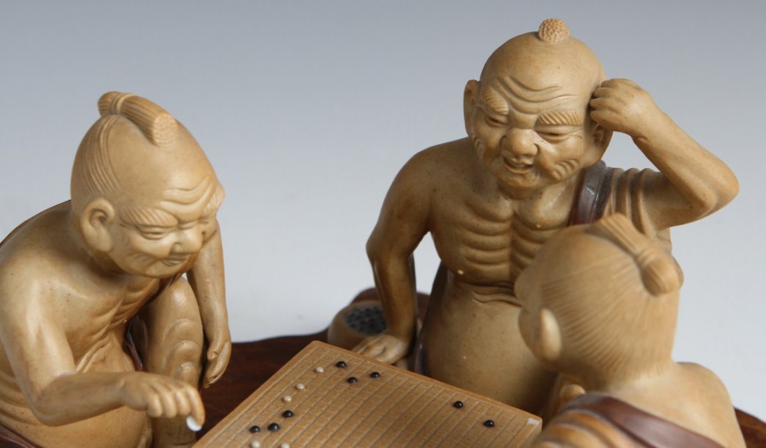 FIGURAL GROUP OF JAPANESE GOMOKU GAME PLAYERS - 3