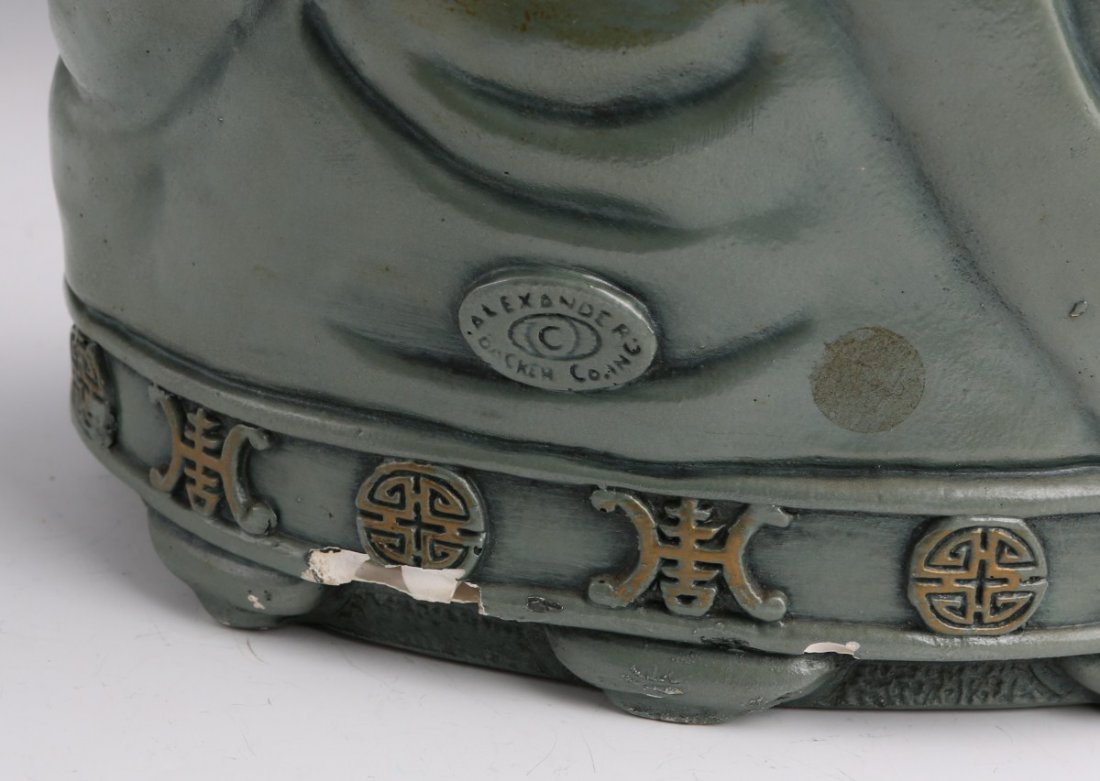 DECORATIVE PLASTER BUDDHA FIGURE HOTEI - 4
