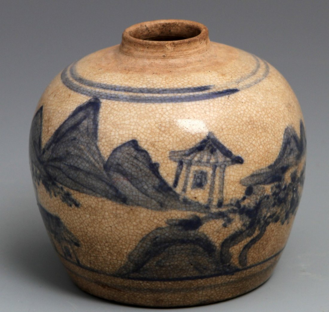 19TH CENTURY STONEWARE JAR