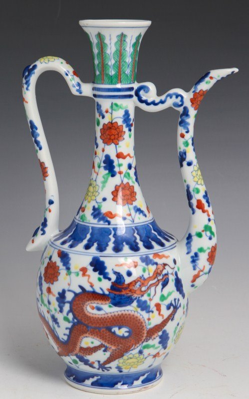 QIANLONG MARKED PORCELAIN PITCHER