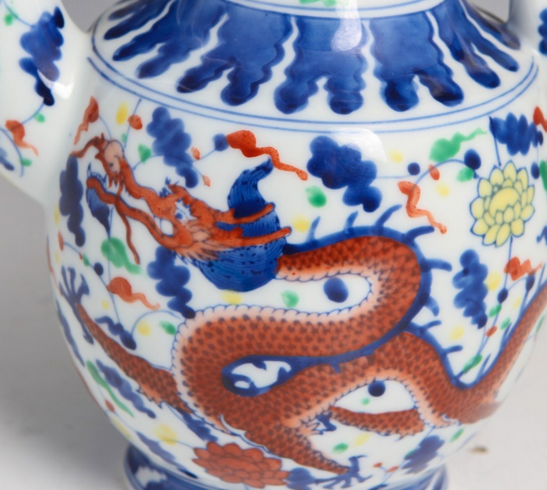 QIANLONG MARKED PORCELAIN PITCHER - 3