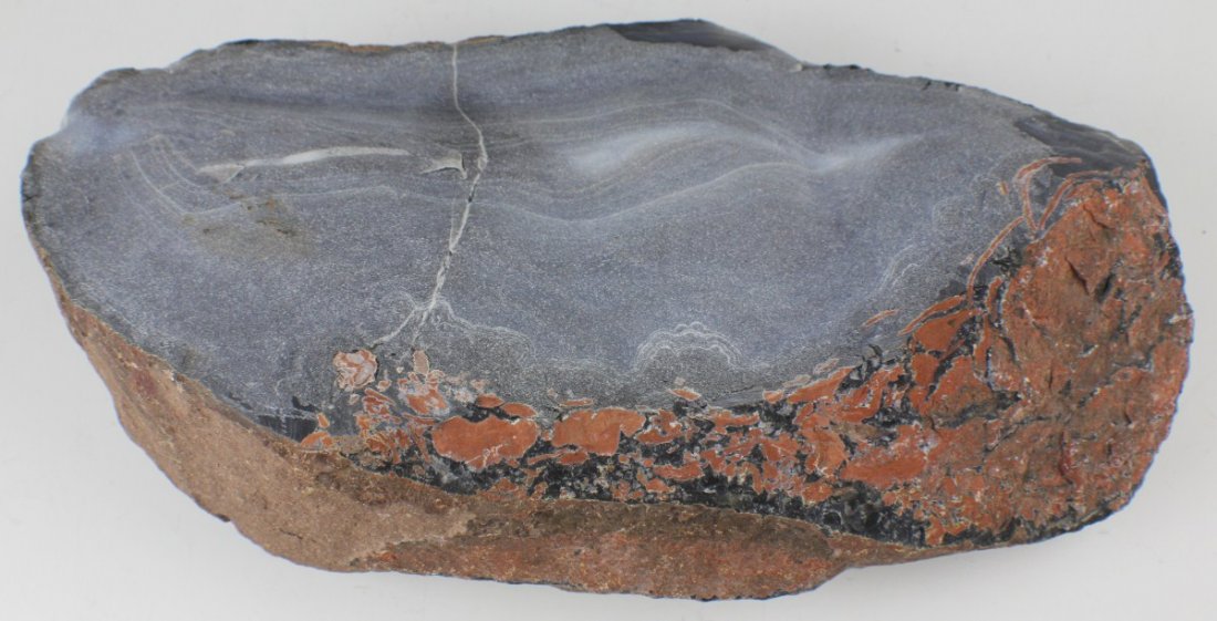 LARGE CHINESE CARVED AGATE BOULDER NUDE - 3