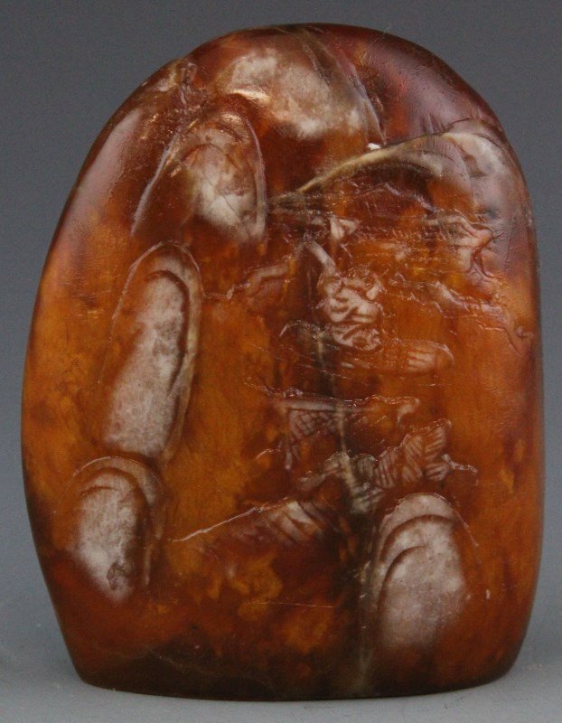 CHINESE TIANHUANG STONE CARVED BOULDER