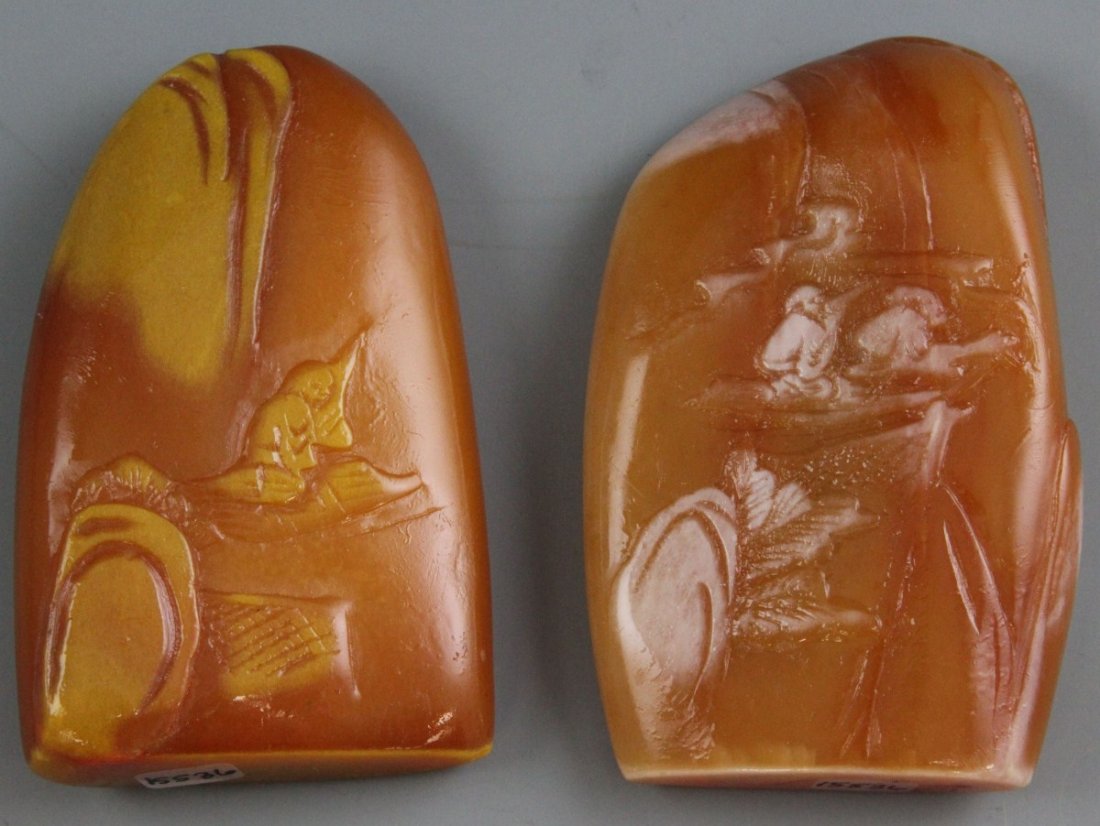 (2) CHINESE TIANHUANG CARVED BOULDERS - 2