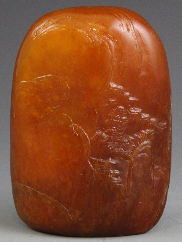 CHINESE TIANHUANG STONE CARVED BOULDER