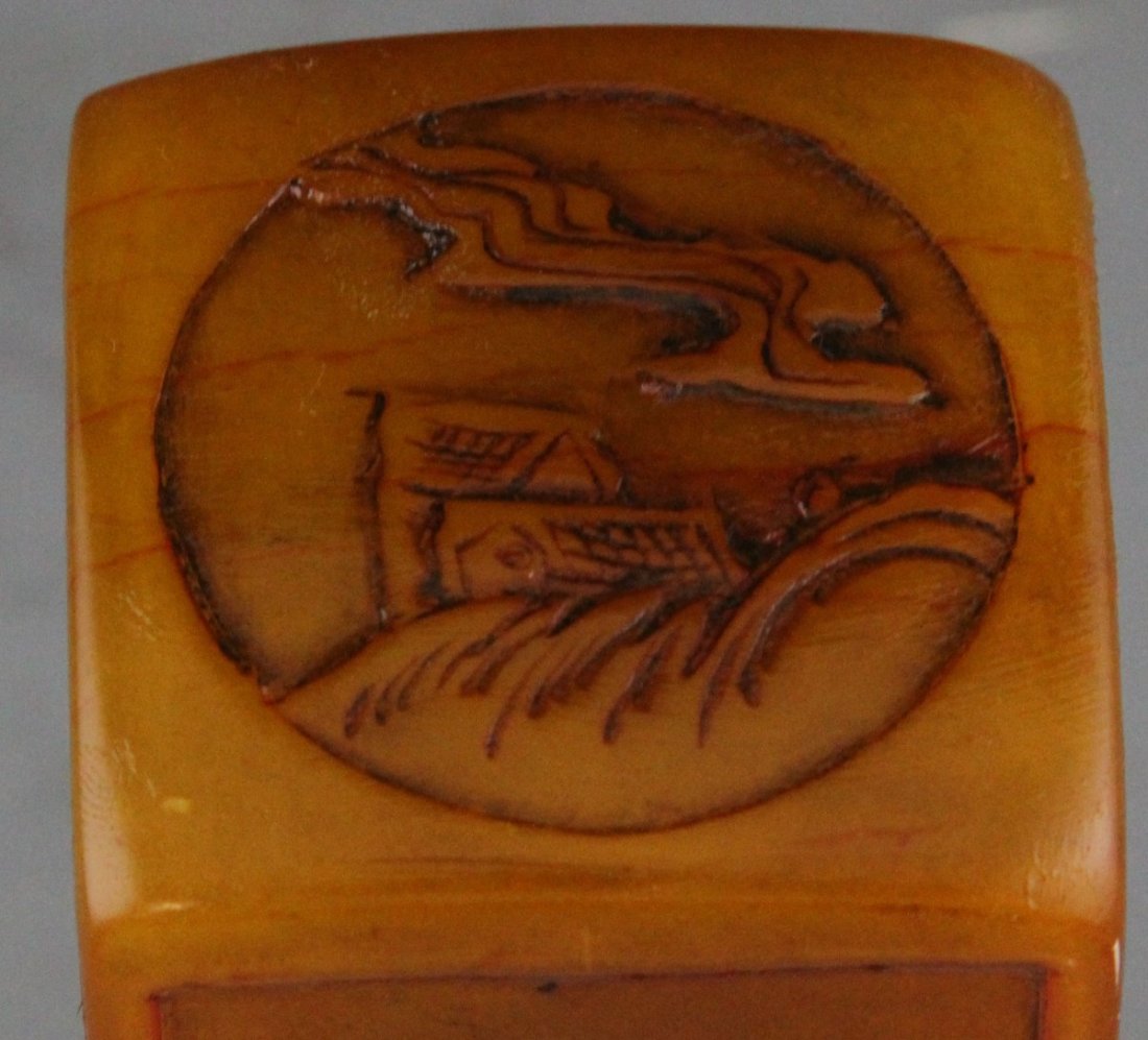 CHINESE TIANHUANG CARVED STONE SEAL - 5