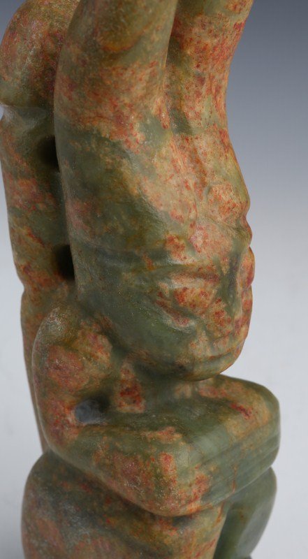 A LARGE CHINESE JADE CARVED MYTHICAL CREATURE - 3