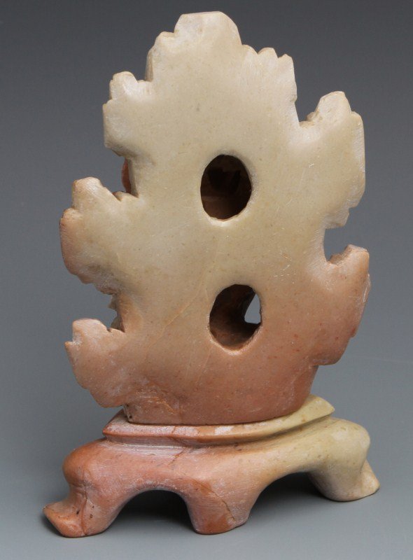 Chinese Carved Soapstone Statue Of Asiatic Pheasant - 2