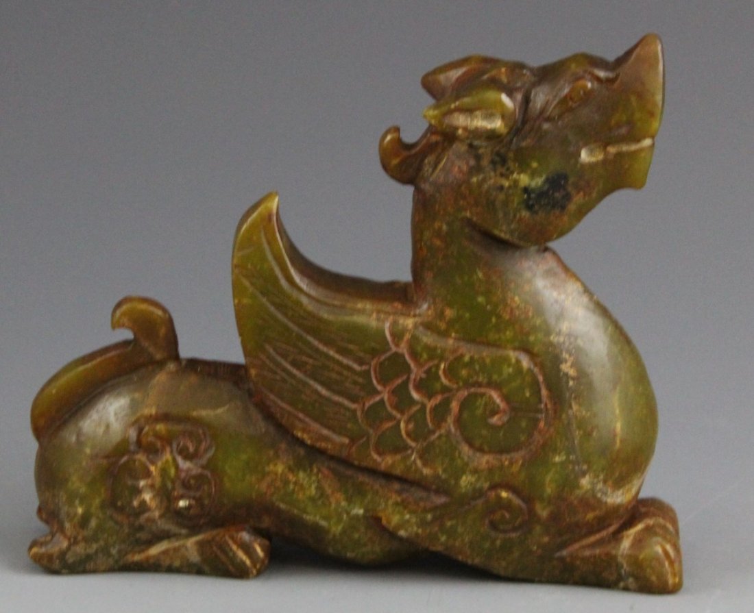 CHINESE JADIETE STONE CARVING OF DRAGON