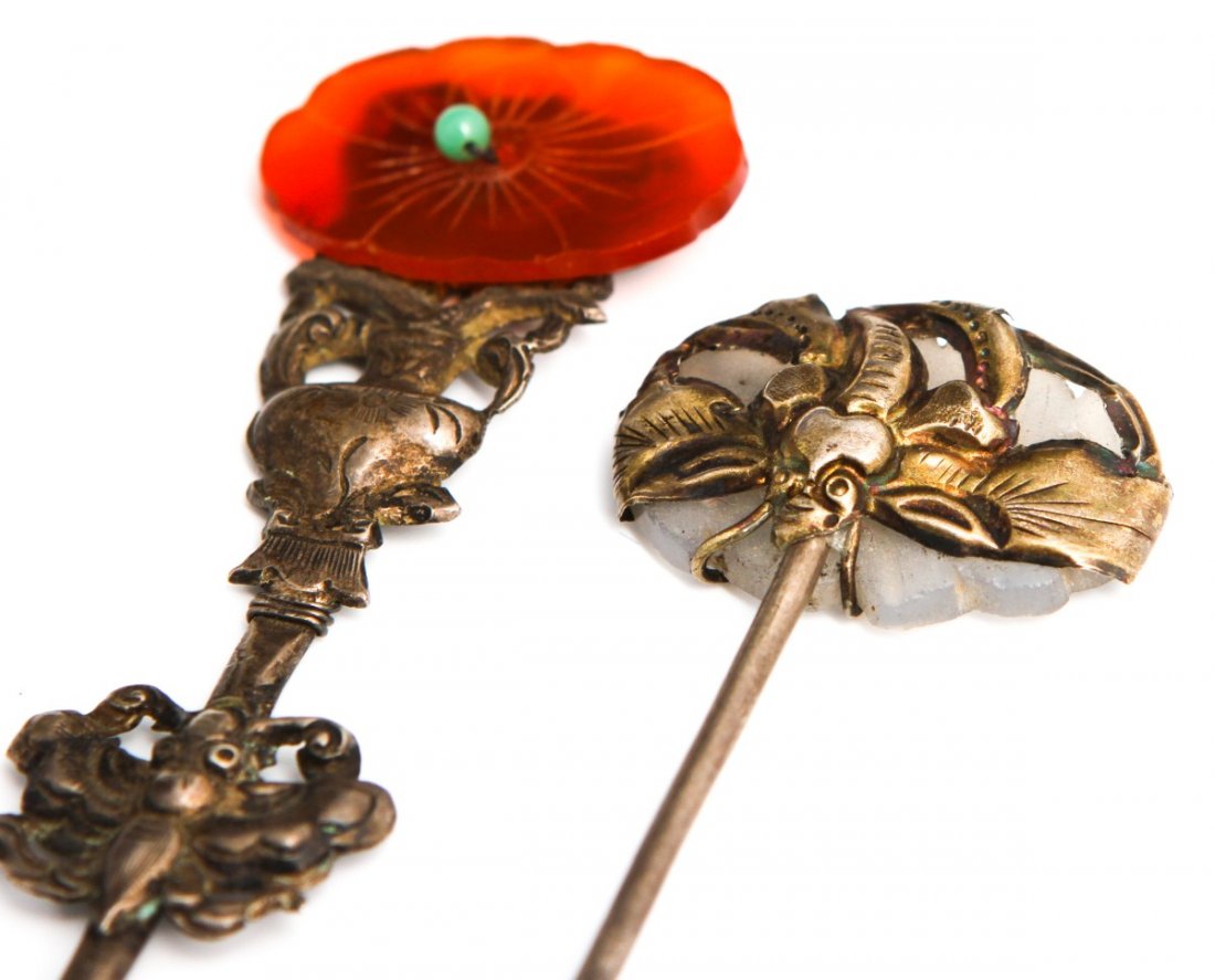 (2) 19TH CENTURY CHINESE HAIR ORNAMENTS - 2