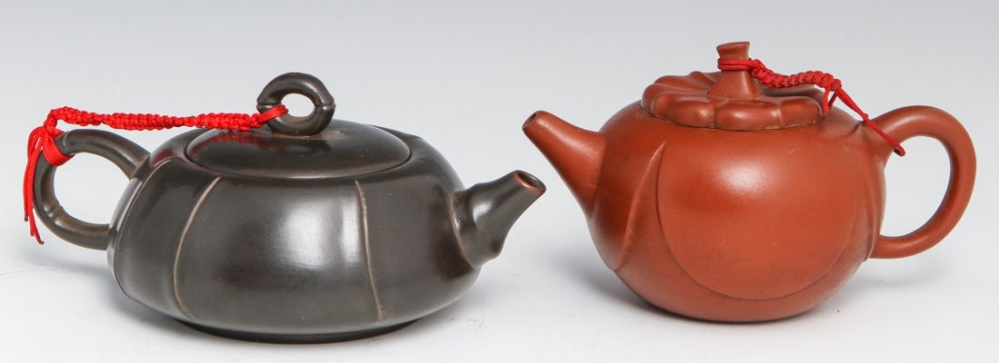 (2) ASIAN CERAMIC TEA POTS