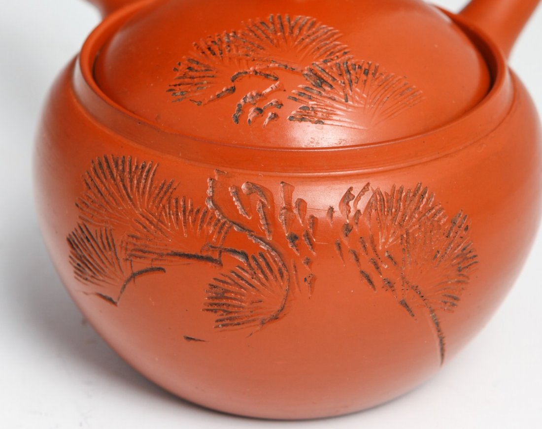 (2) CHINESE CERAMIC TEA POTS - 5