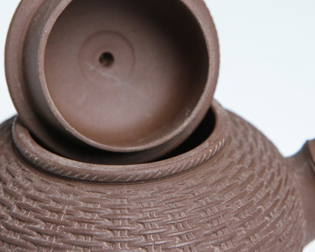 CHINESE YIXING "BASKET" TEAPOT - 3