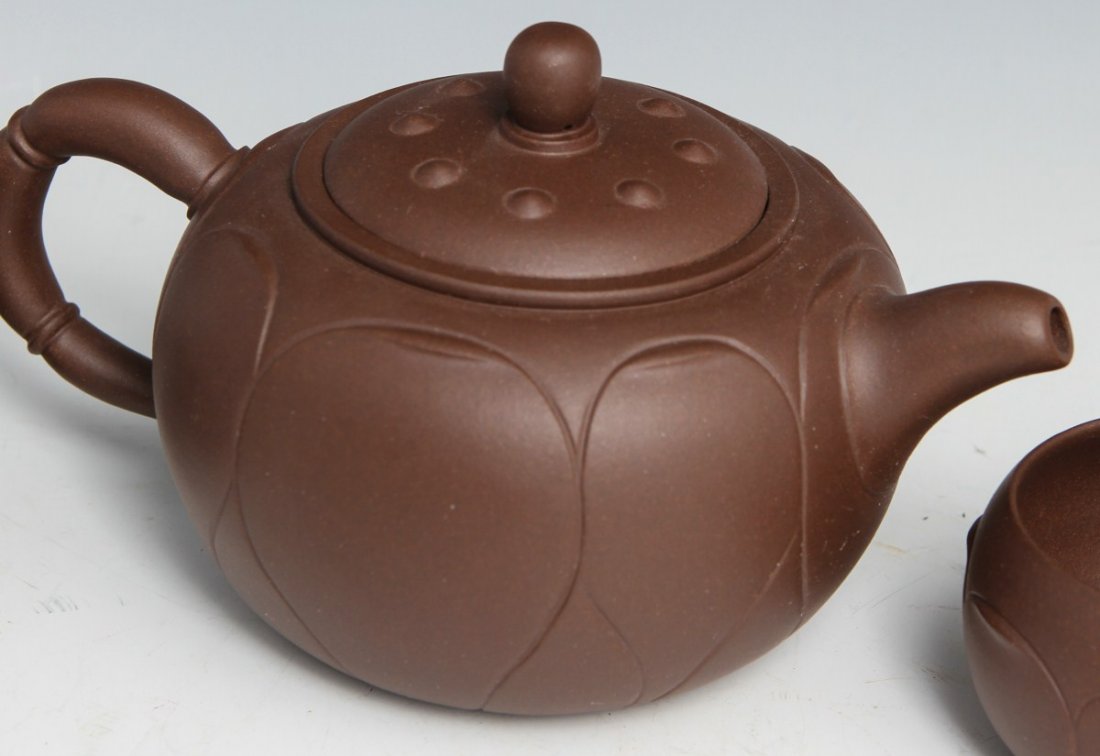 YIXING ZISHA LOTUS TEA SET - 3
