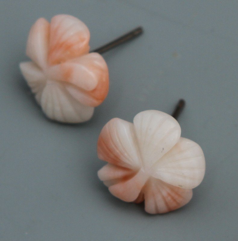 LIGHT PINK CORAL ANGEL SKIN CORAL JEWELRY - 3