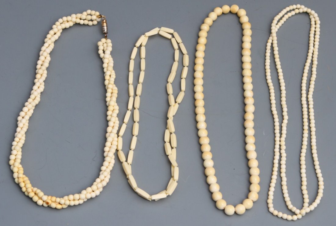 IVORY BEADED NECKLACES
