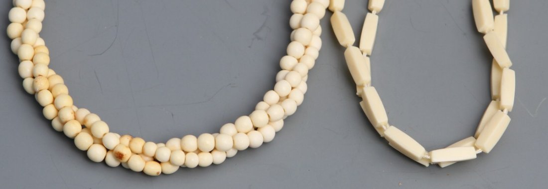 IVORY BEADED NECKLACES - 2