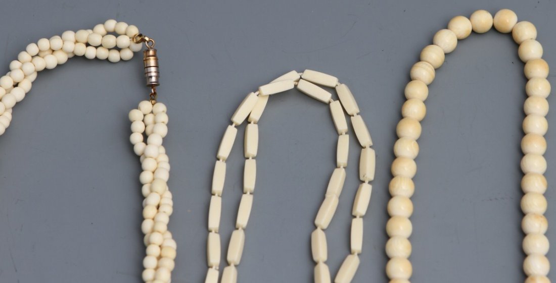 IVORY BEADED NECKLACES - 4