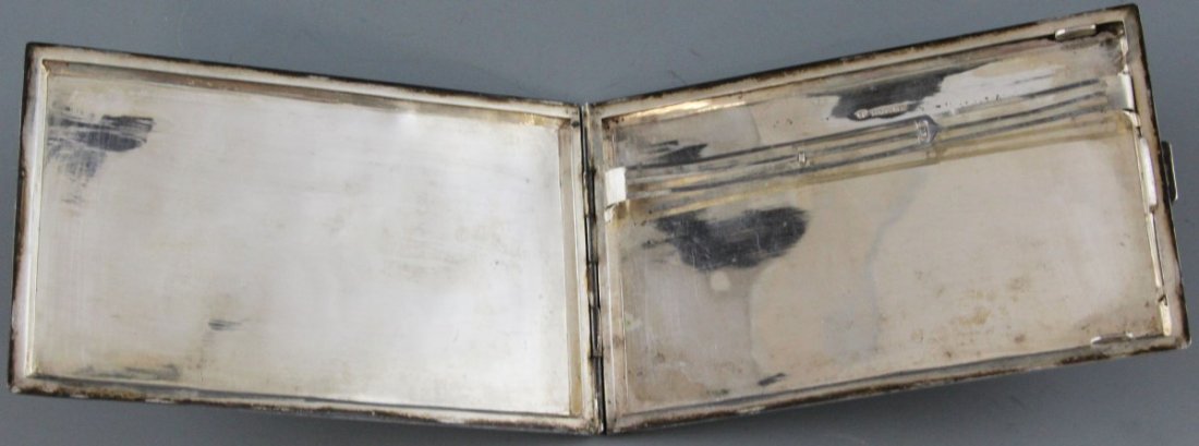 ASIAN 900 SILVER CIGARETTE CASE DRAGON MOTIF - 3