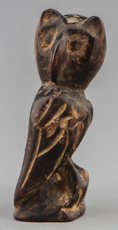 JAPANESE CARVED WOODEN OWL