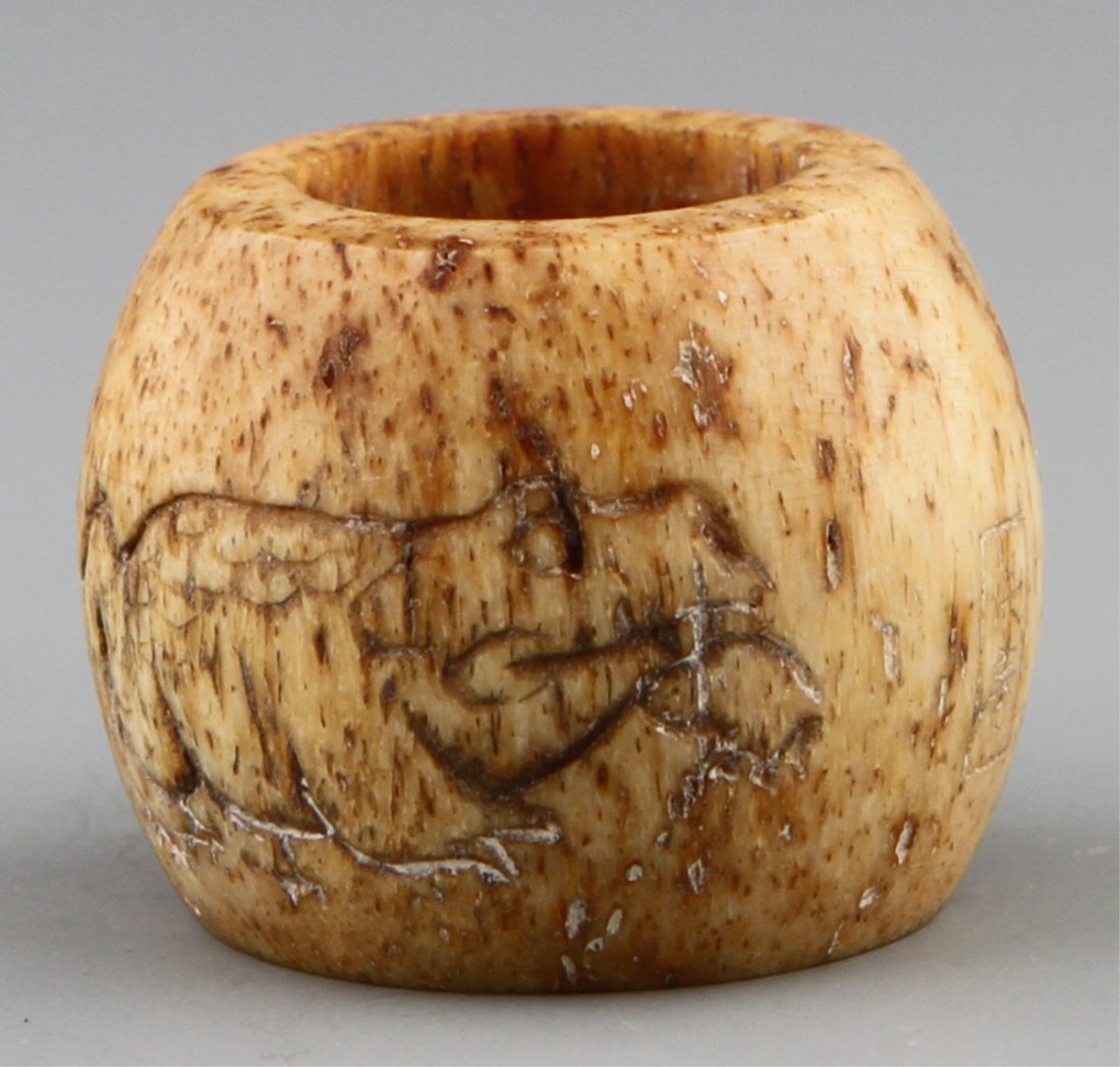 JAPANESE CARVED BONE OJIME