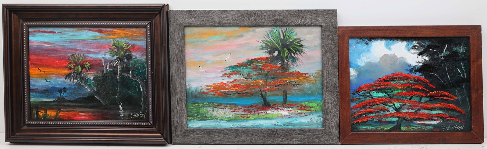TRACY NEWTON FLORIDA ARTIST LOT OF 3 (1 of 5)