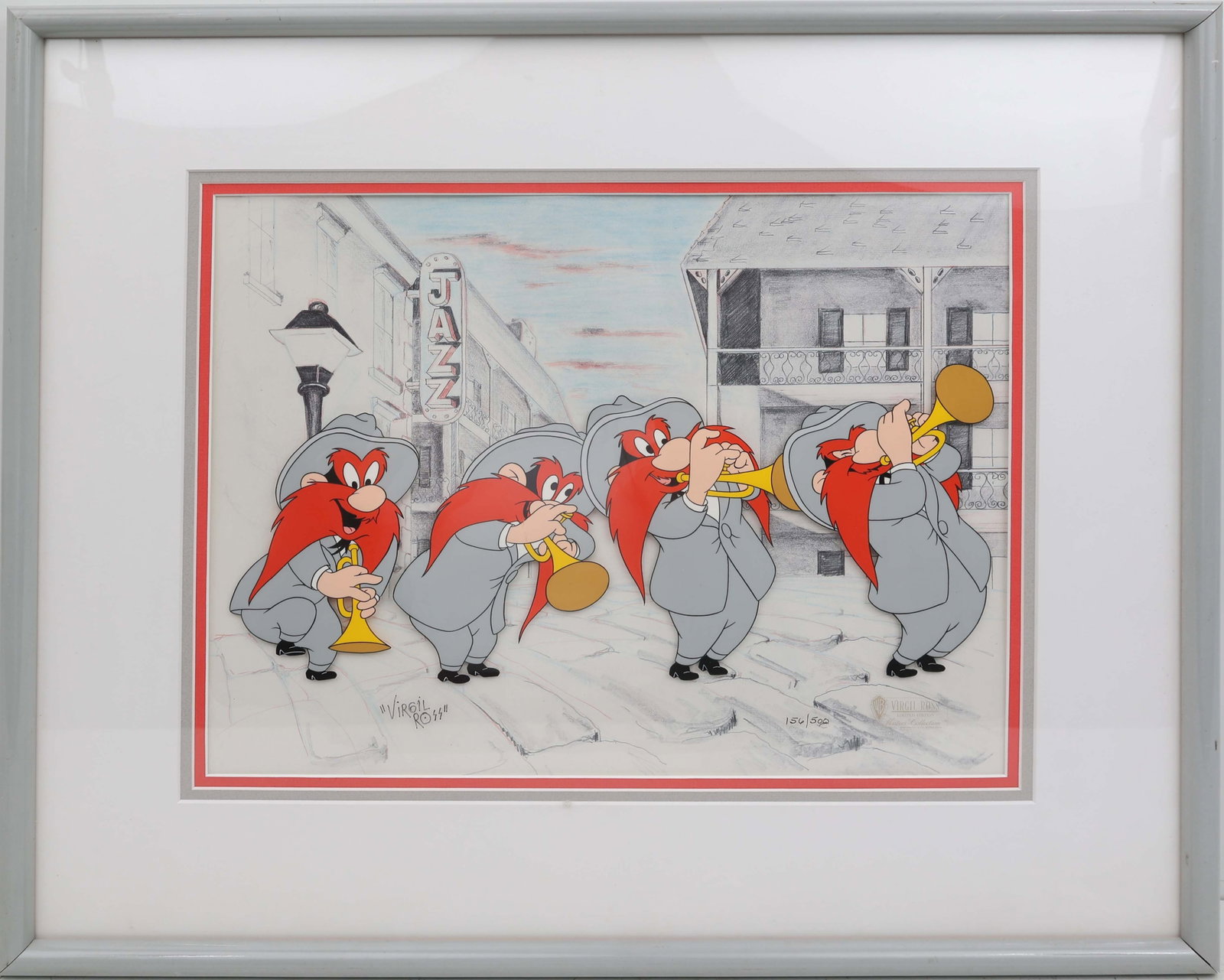 YOSEMITE SAM WARNER BROTHERS JAZZ PLAYER CEL (1 of 5)