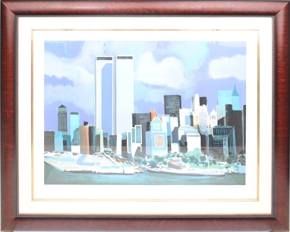 MARCEL MOULY WORLD TRADE CENTER LITHOGRAPH (1 of 4)