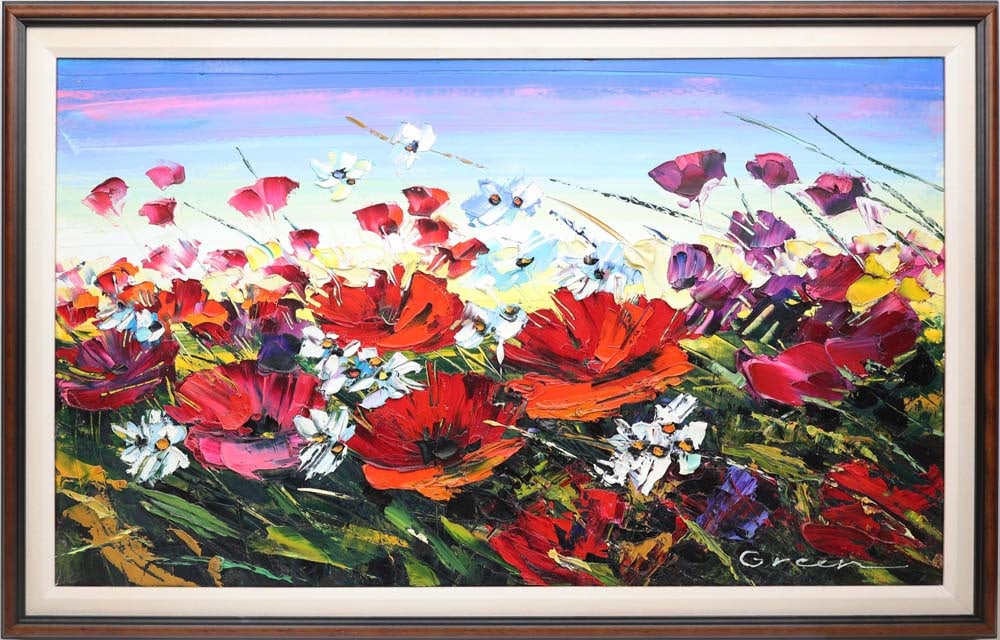 MAYA GREEN OIL ON CANVAS FINDING MY PLACE (1 of 4)
