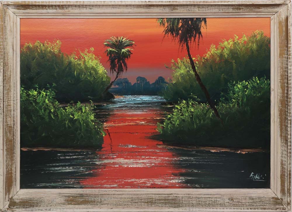 ALFRED HAIR FLORIDA HIGHWAYMEN SUNSET WETLANDS (1 of 4)