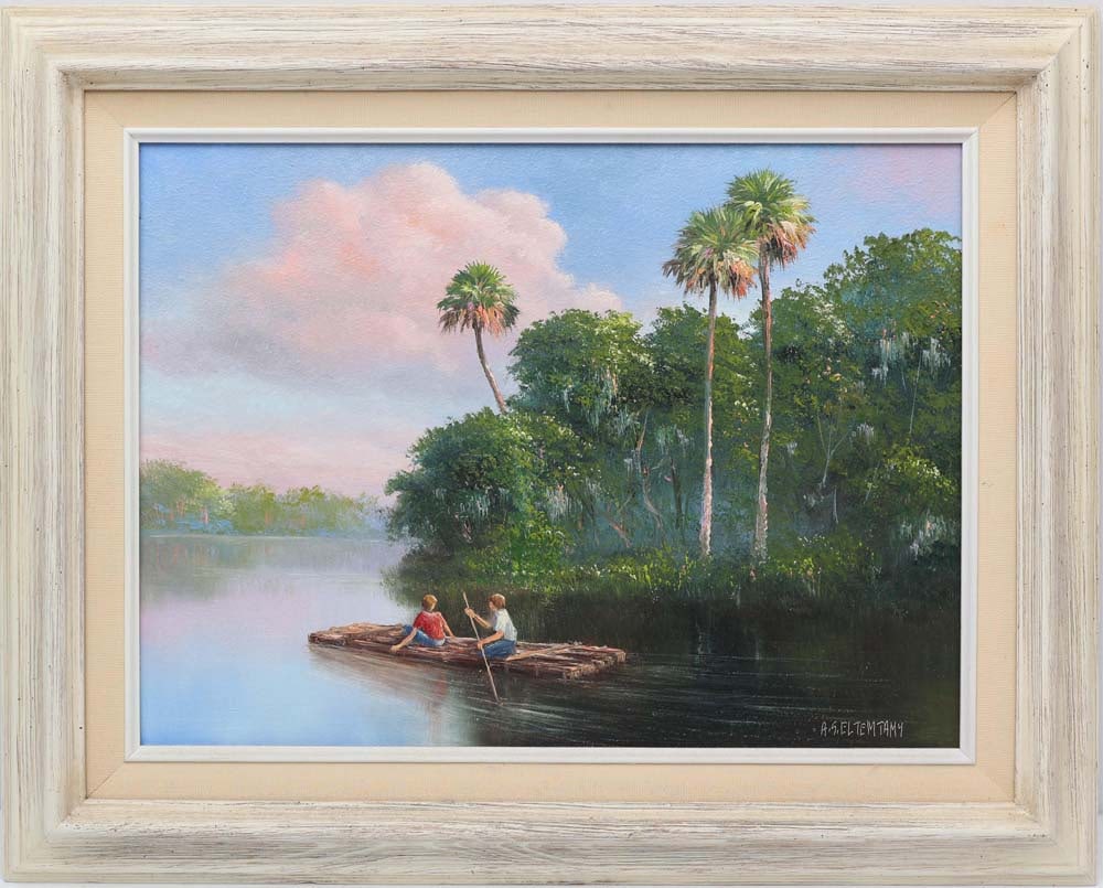 AHMED ELTEMTAMY FLORIDA ARTIST BOYS ON LOG RAFT (1 of 4)