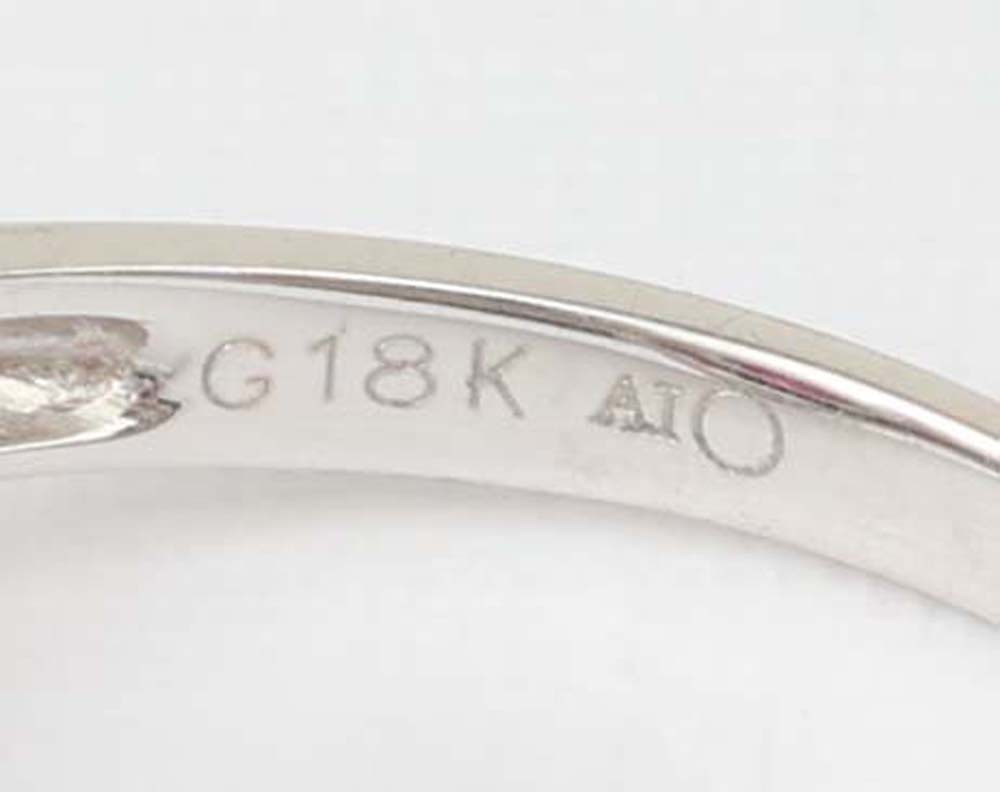 18K WHITE GOLD RUBY & DIAMOND RING - 4