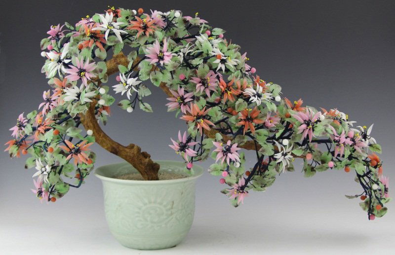 Chinese Glass Flower Tree Chinese Glass Flower Tree