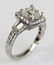 LADIES 14K GOLD DIAMOND ENGAGEMENT RING 2 CT GIA - 3