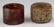 PAIR OF CHINESE CARVED STONE THUMB RINGS