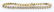 LADIES 14K YELLOW GOLD DIAMOND TENNIS BRACELET
