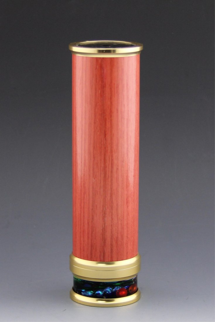 LUC AND SALLIE DURETTE KALEIDOSCOPE: LUC AND SALLIE DURETTE KALEIDOSCOPE Luc and Sallie Durette kaleidoscope. Signed and dated 2004. Size: 8"