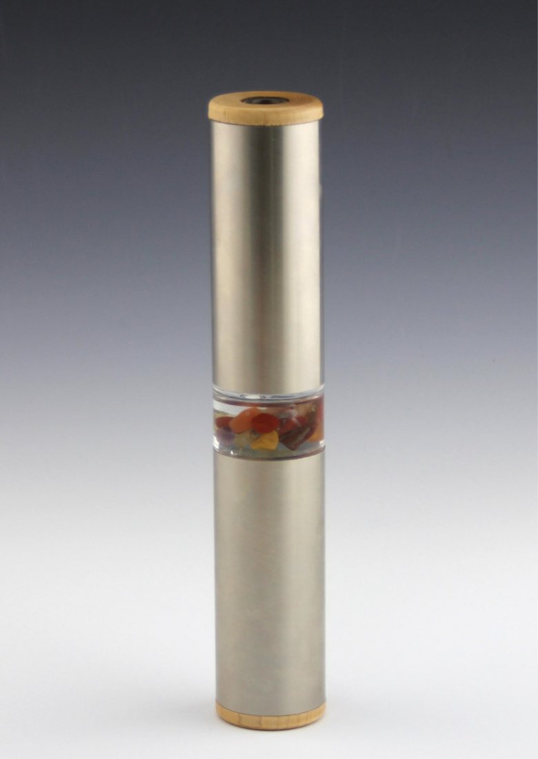 DAVID KALISH WEDDING KALEIDOSCOPE: DAVID KALISH WEDDING KALEIDOSCOPE David Kalish "Wedding Kaleidoscope". Has two views, allowing two different people to look into it simultaneously, and see the same view. Size: 10"