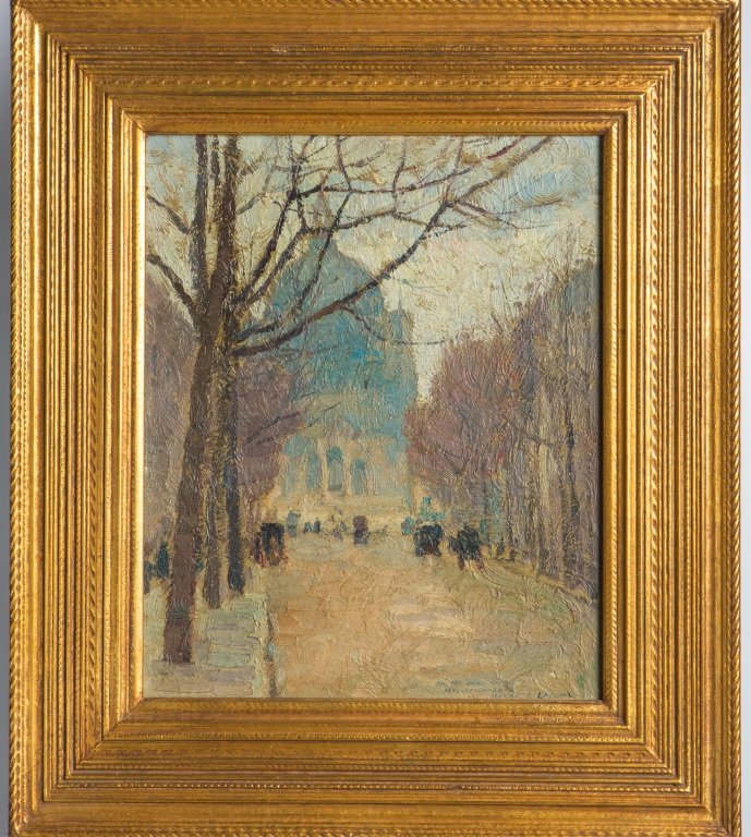 HARRY B LACHMAN EGLISE DE ST AUGUSTIN OIL ON BOARD (1 of 4)