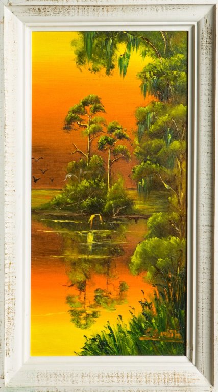 CARNELL SMITH FLORIDA HIGHWAYMEN LANDSCAPE FRAMED (1 of 4)