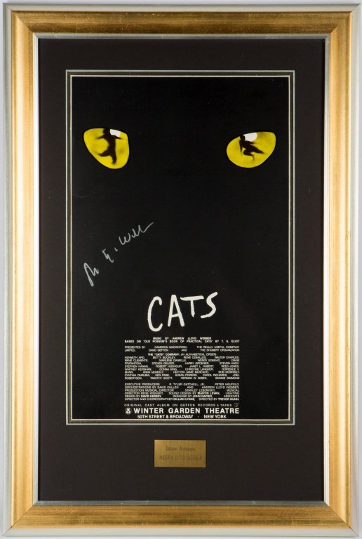 CATS MUSICAL POSTER SIGNED BY ANDREW LLOYD WEBBER (1 of 4)