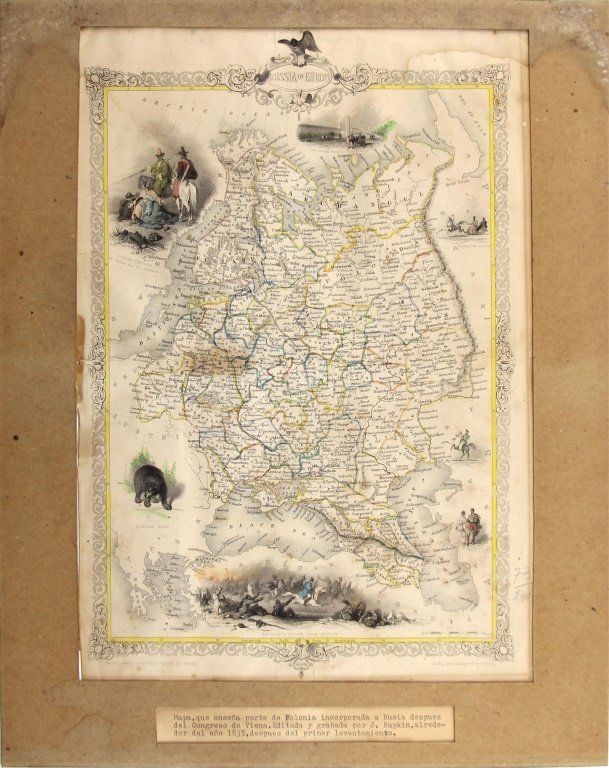 JOHN RAPKIN RUSSIA IN EUROPE 1835 MAP: JOHN RAPKIN RUSSIA IN EUROPE 1835 MAP Russia In Europe map from 1835. Map drawn and engraved by John Rapkin. Illustration drawn and engraved by T. Fleming. #73/2401.