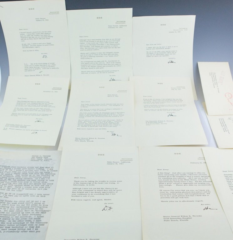 EIGHT EISENHOWER LETTERS GROUP LOT (1 of 4)