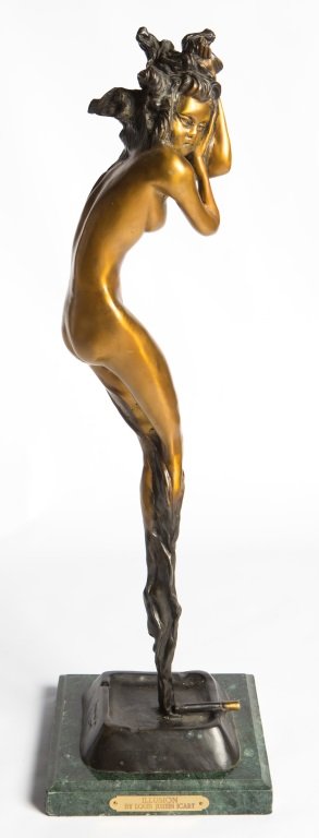 BRONZE INTERPRETATION OF ILLUSION BY LOUIS ICART (1 of 4)