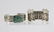 (2) NAVAJO STERLING SILVER TURQUOISE CUFFS TSO
