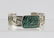 (2) NAVAJO STERLING SILVER TURQUOISE CUFFS TSO - 3