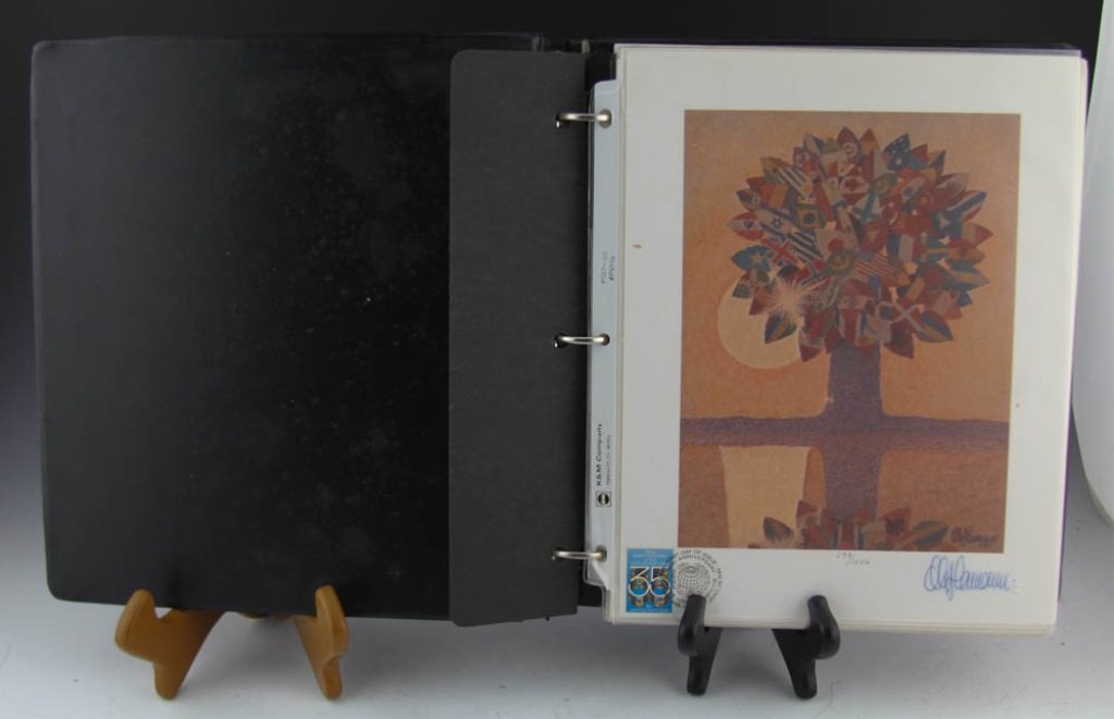 (29) MIXED LITHO & SERIGRAPH PRINTS OF U.N. STAMPS (1 of 6)