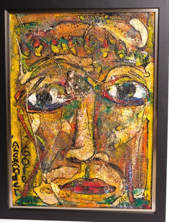 ALEXANDER GORE 2015 MIXED MEDIA PIECE FRAMED (1 of 4)
