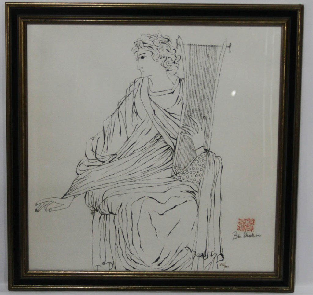 BEN SHAHN LIMITED EDITION SIGNED SERIGRAPH (1 of 5)