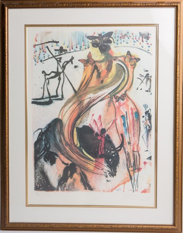 SALVADOR DALI MATADOR LITHOGRAPH SIGNED (1 of 4)